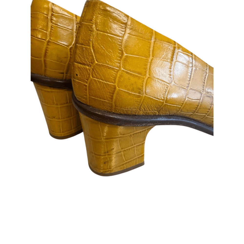Miista Bernadette Croc Leather Heels Pumps - Picture 10 of 11